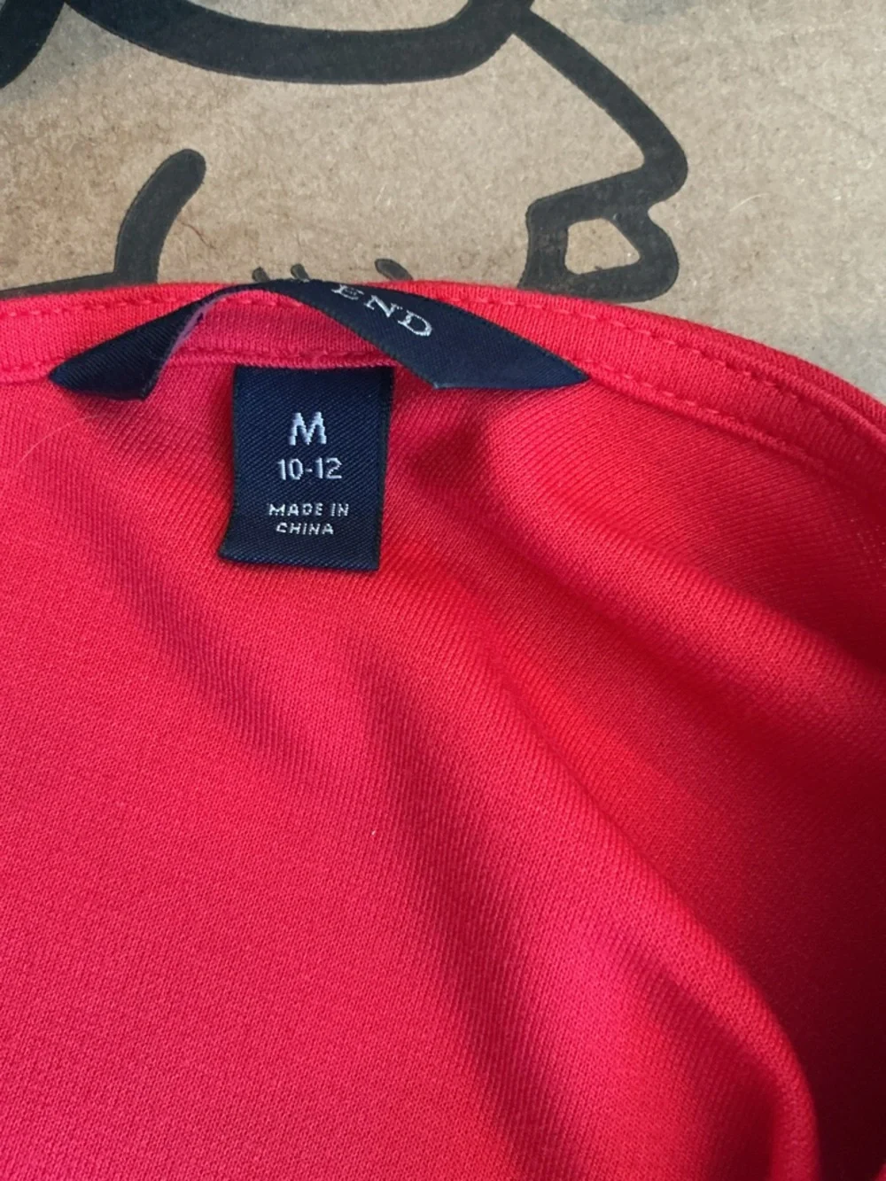 Lands' End Red Wrap Jumpsuit with Waist Tie - Picture 4 of 4